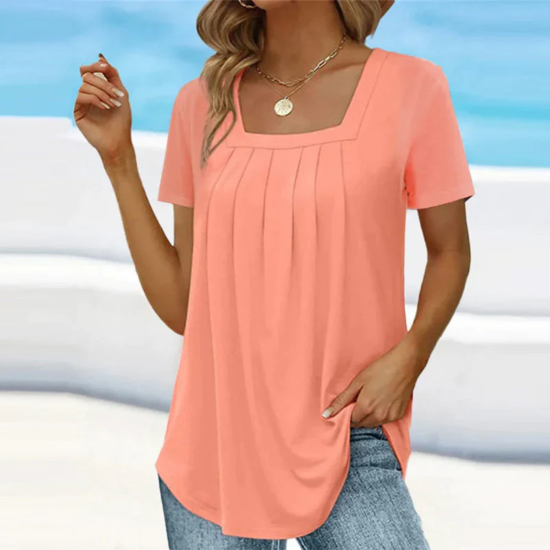 Sabryn - Elegant Pleated Blouse - Image 5