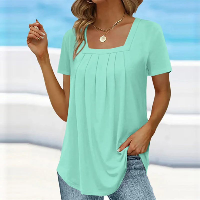 Sabryn - Elegant Pleated Blouse - Image 6