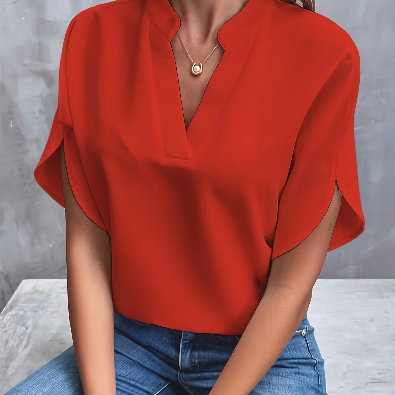 Sorrelia - Luxurious Elegant Blouse - Image 11