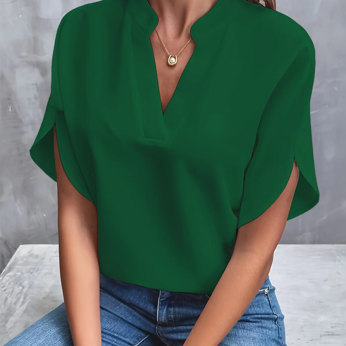 Sorrelia - Luxurious Elegant Blouse - Image 12