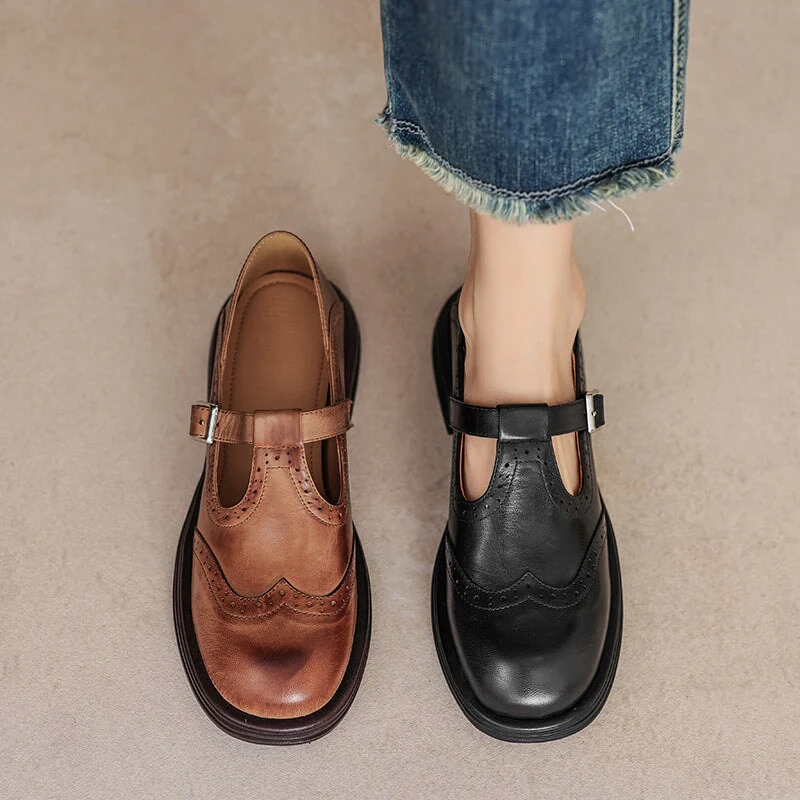 Vina | Leather Mary Janes - Image 10