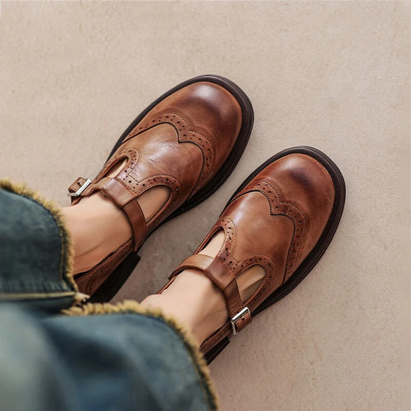 Vina | Leather Mary Janes - Image 2