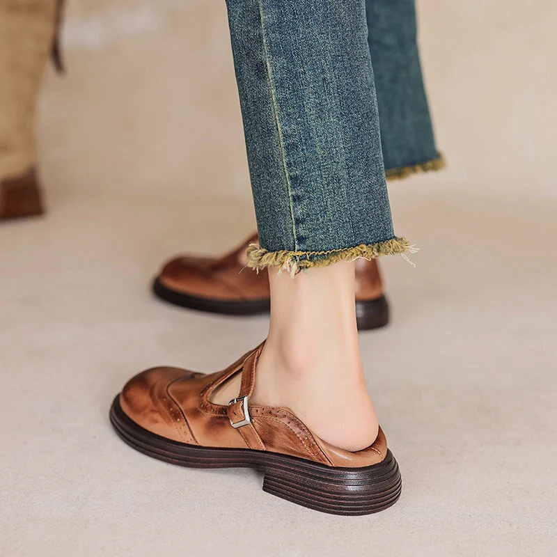 Vina | Leather Mary Janes - Image 4