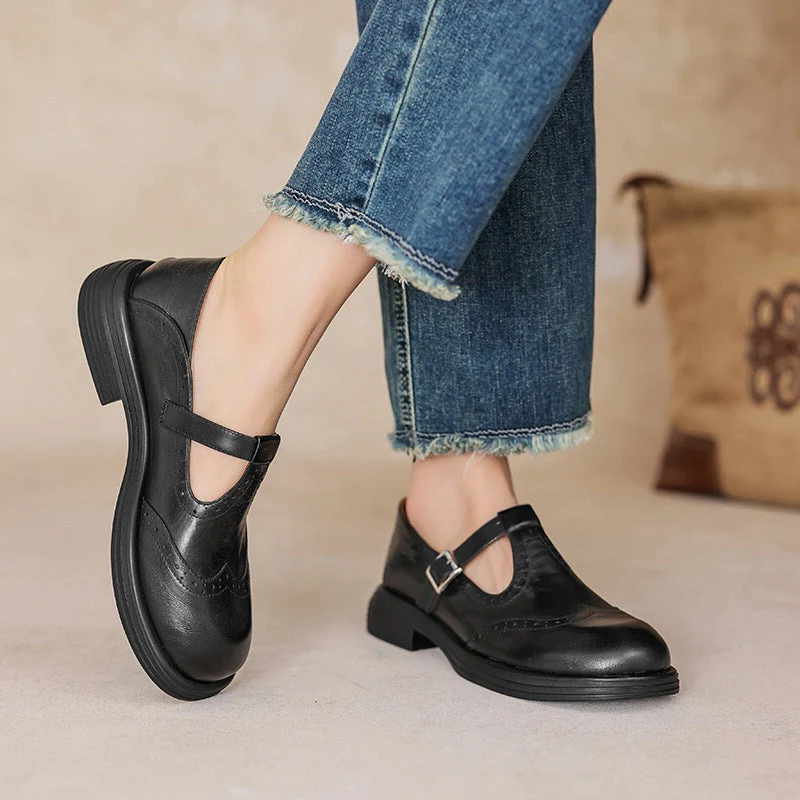 Vina | Leather Mary Janes - Image 7