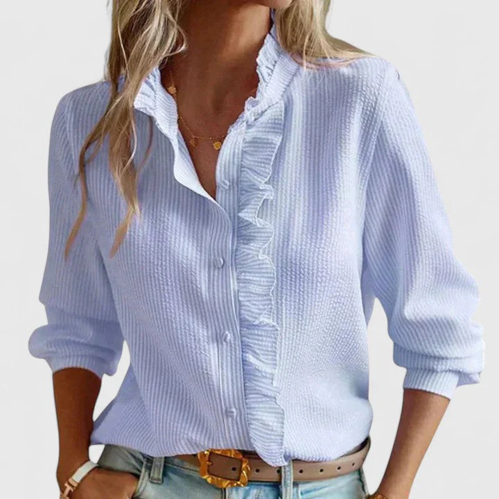 Yasmine | Sophisticated Long Sleeve Blouse - Image 4