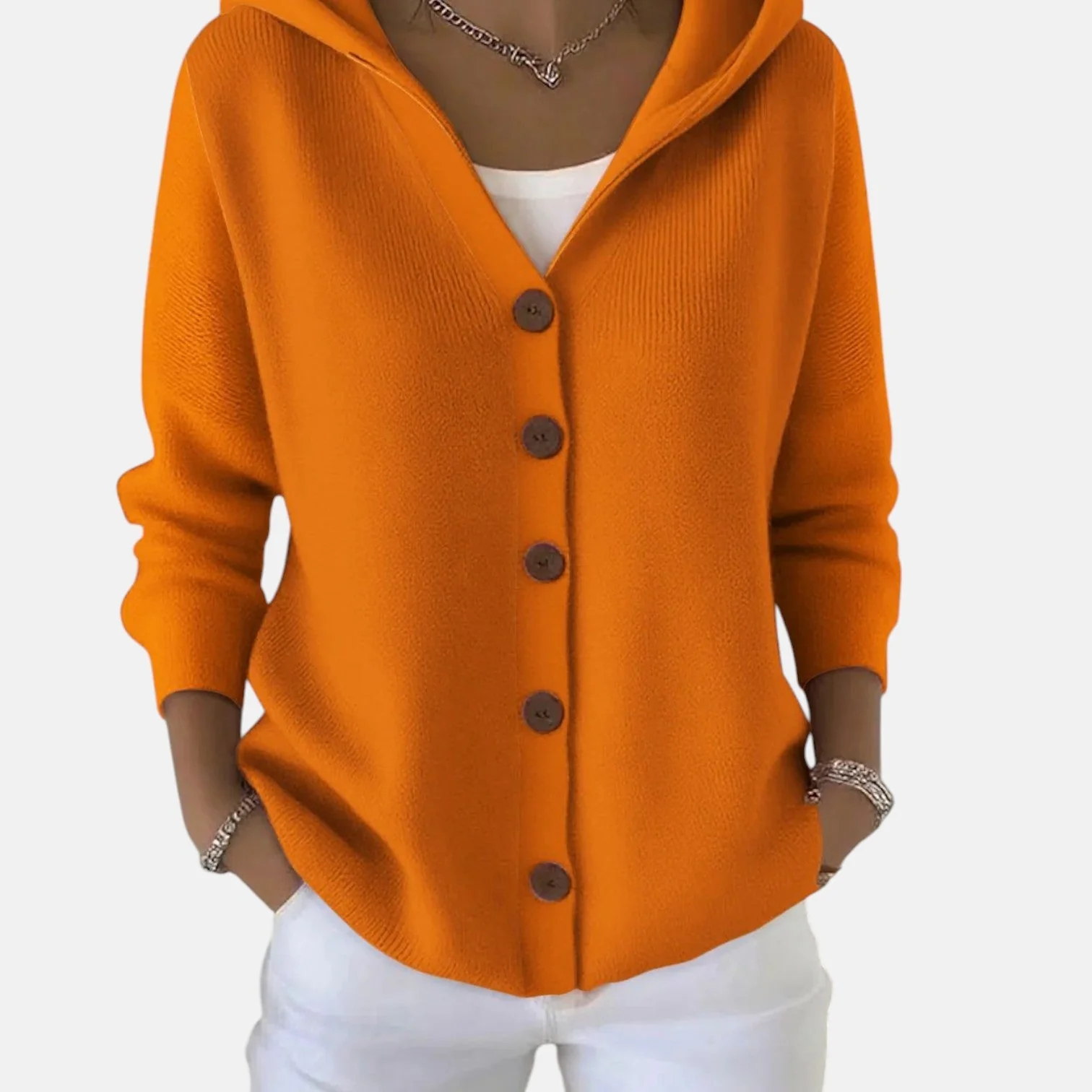 Zoé – Soft Hooded Knit Cardigan for Effortless Everyday Comfort - Image 6