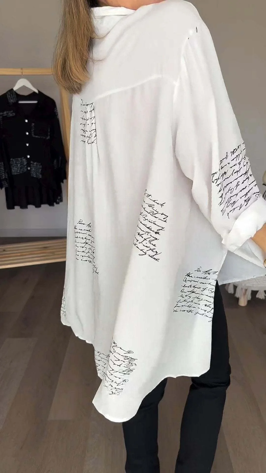 Zoey - Handwritten Button-Up Shirt - Image 4